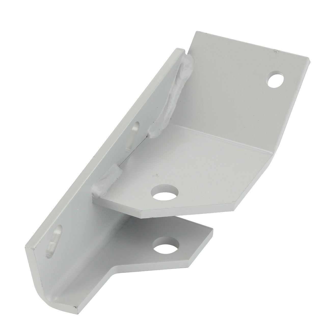 The AGCO | Bracket - 112720W91 by AGCO features multiple holes and a flawless welded seam, designed for reliable mounting or support applications.