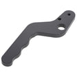 A black, ergonomically shaped lever with ridges on the handle and holes for attachment at the top end, listed as AGCO | Plate - Acx2888670 by brand AGCO. Currently, no additional product description information is available.