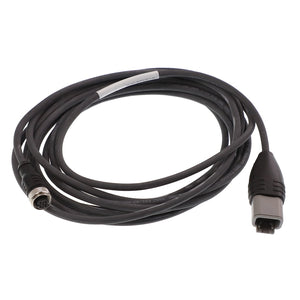 Introducing the AGCO | CORD - ACP0494860: a coiled black cable featuring a multi-pin connector on one end and a rectangular plug on the other. For any questions or to inquire about ordering, please contact our support team.