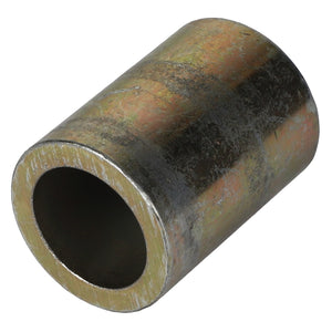 The AGCO | Plated Spacer - BD5600 is a compact, cylindrical metal tube featuring a rough, weathered surface and a hollow interior. Its exterior exhibits signs of wear and discoloration, indicative of prolonged use. Detailed product description information is currently unavailable.