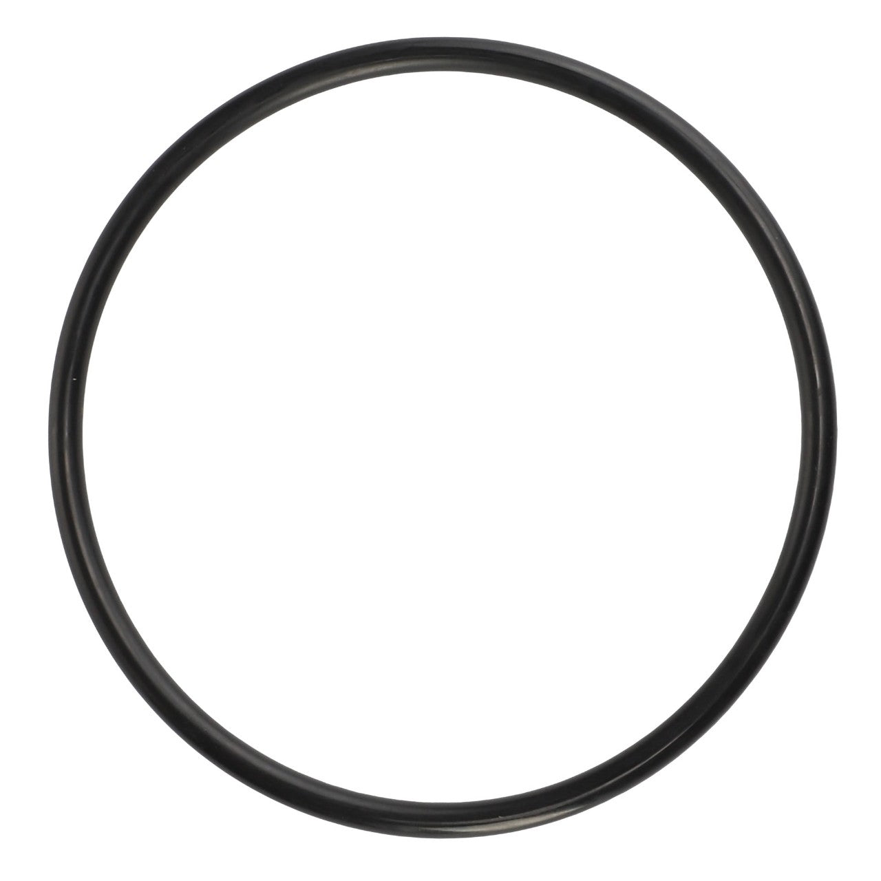 The AGCO O Ring - 3004708X1, presented against a white background, offers a simple yet precise view of the black rubber product. There is currently no description available for this item.