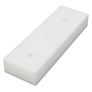 Available in a sleek white rectangular plastic block design, the AGCO | SIDE - D28281311 features two holes drilled through the middle. Perfect for your project needs.