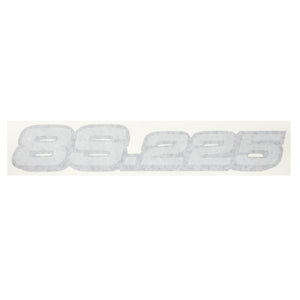 Faded decal displaying the numbers 85.225 in a stylized font on a light background; however, no current product description information is available for AGCO | Decal - Acx241653A by AGCO.