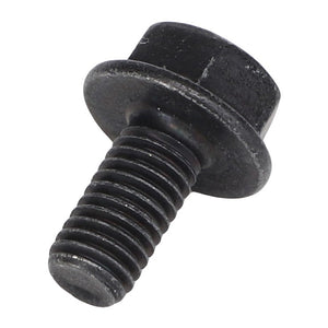 A close-up image of the AGCO Hexagon Flange Bolt - Acw0775820 from AGCO, featuring a partially threaded shaft, used for fastening materials. No current product description information available.