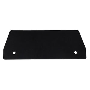 The AGCO Rubber Seal, model Acw1748350, is a rectangular black rubber gasket with two precisely positioned circular holes located near the shorter sides.