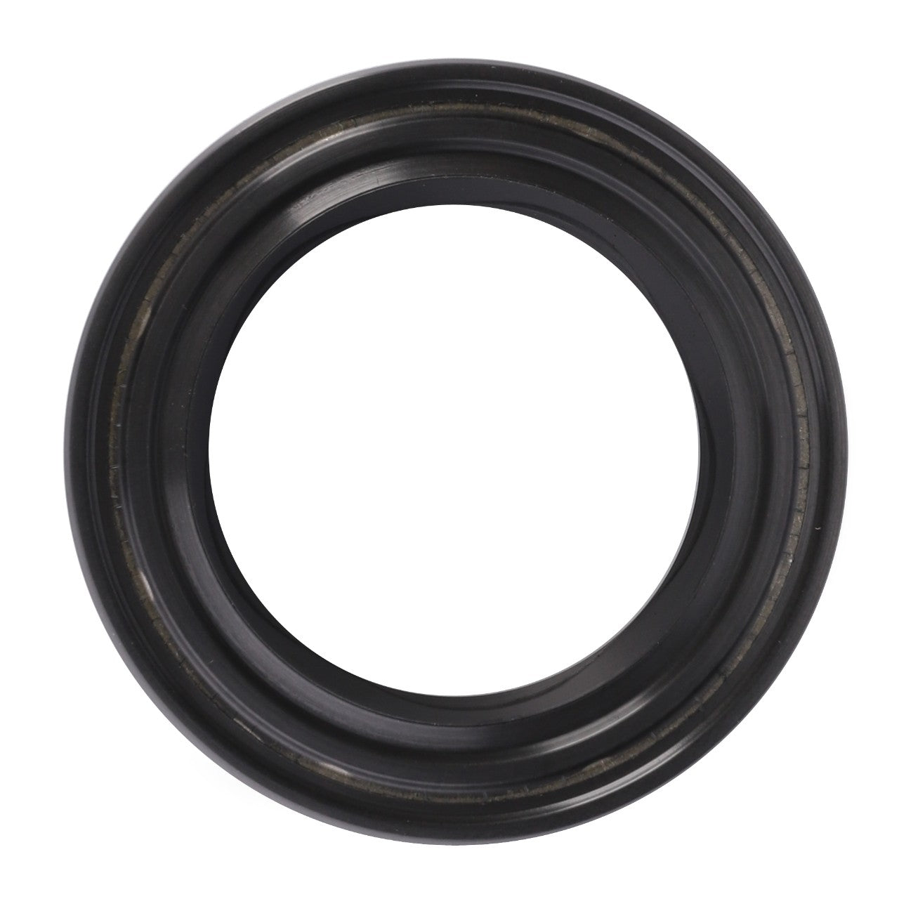 A close-up image of the AGCO Shaft Seal, Front Axle - F178302020530, showcasing its circular shape and smooth surface, epitomizing the reliability that genuine AGCO seals provide.