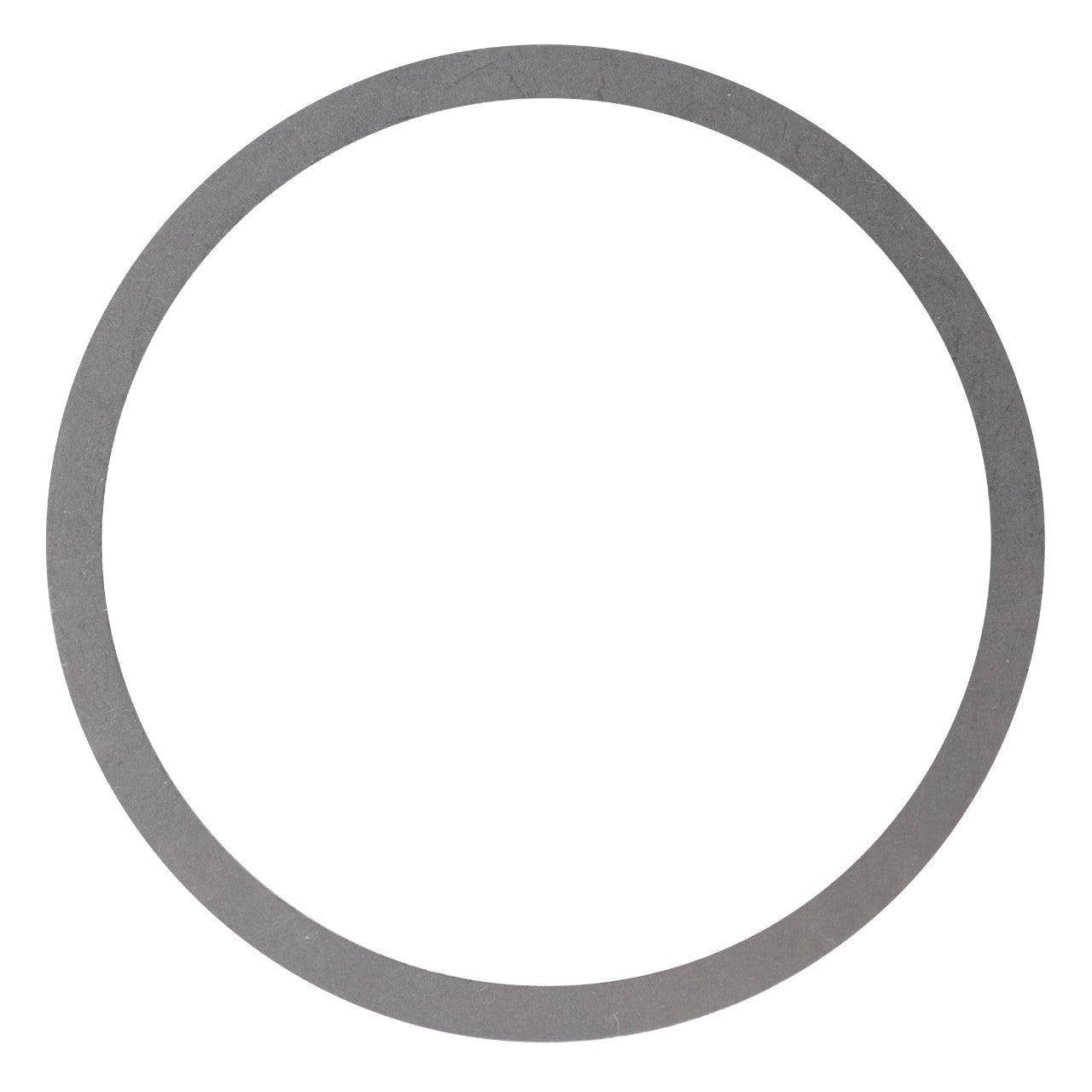 Introducing the AGCO Shim - F168302020023! This sleek, gray circular ring features a minimalist design and is set against a clean white background.