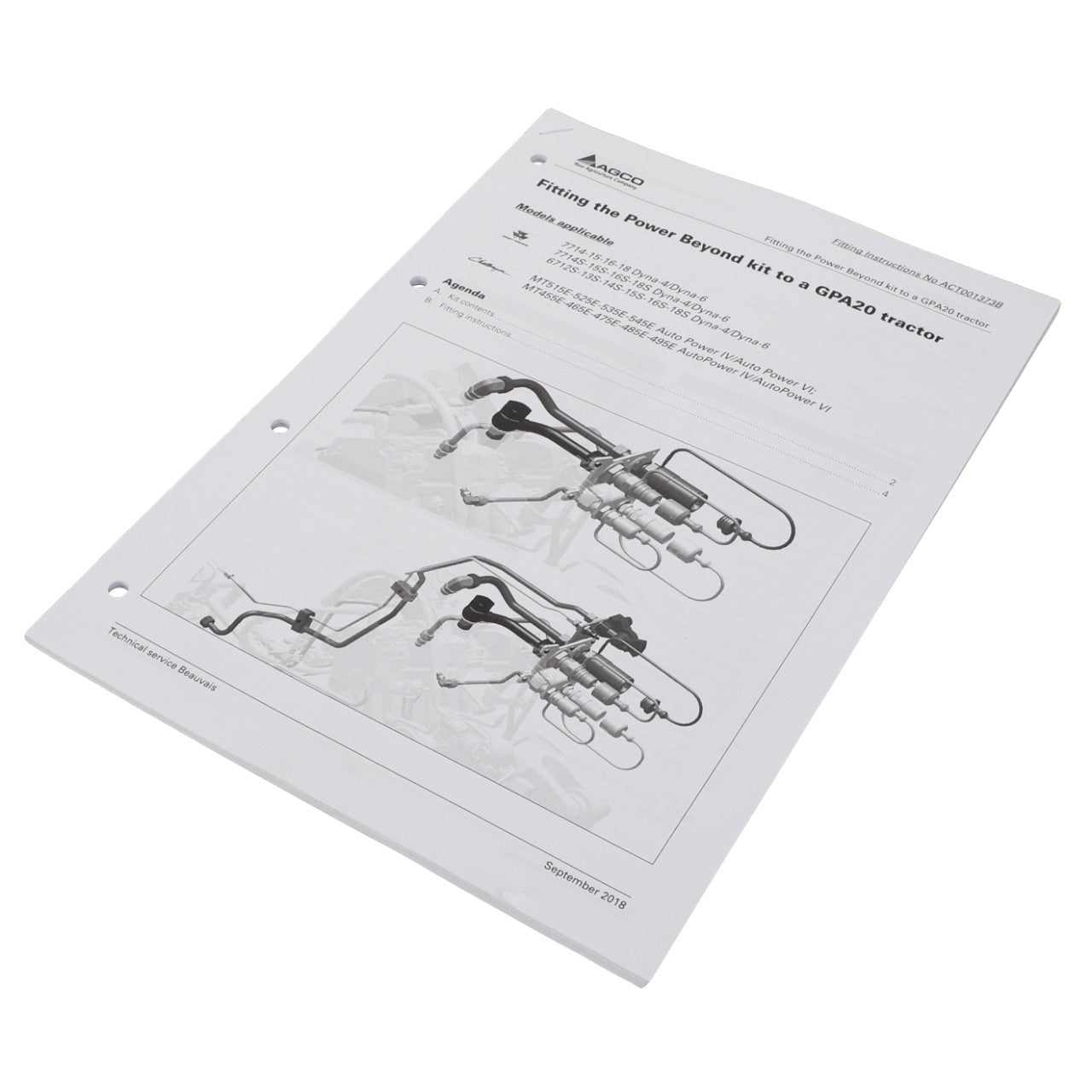 AGCO | Fit.Instruction - Act001373B - Farming Parts