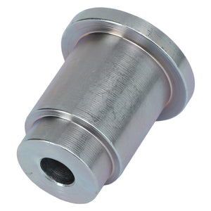 The AGCO SLEEVE - AL11260913 is a sleek cylindrical metal component featuring a precisely drilled hole through the center.