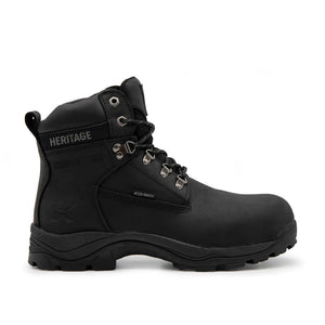 Xpert Heritage Legend S3 Safety Boot – Black, Waterproof & Lightweight | Composite Toe & Slip-Resistant