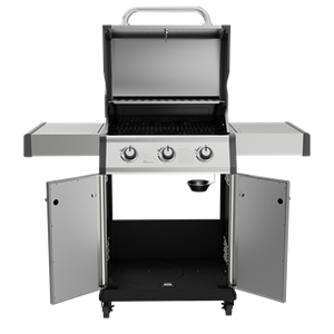 Sealey | Dellonda 3 Burner Deluxe Gas BBQ Grill with Piezo Ignition & Thermometer - Stainless Steel - DG16