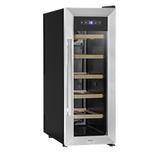 Sealey | Baridi 12 Bottle Wine Fridge & Cooler - Stainless Steel - DH74