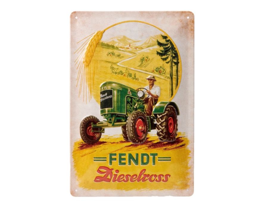 Fendt Nostalgic Dieselross Metal Sign – 30 × 40 cm | X991022005000