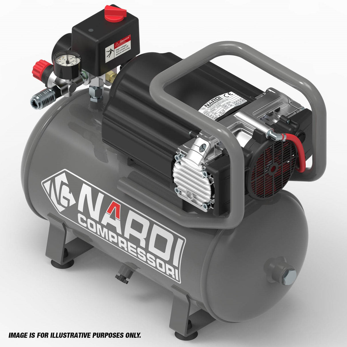 NARDI ESPRIT 0.75HP 60/2 15ltr Compressor - IP-ESP15602