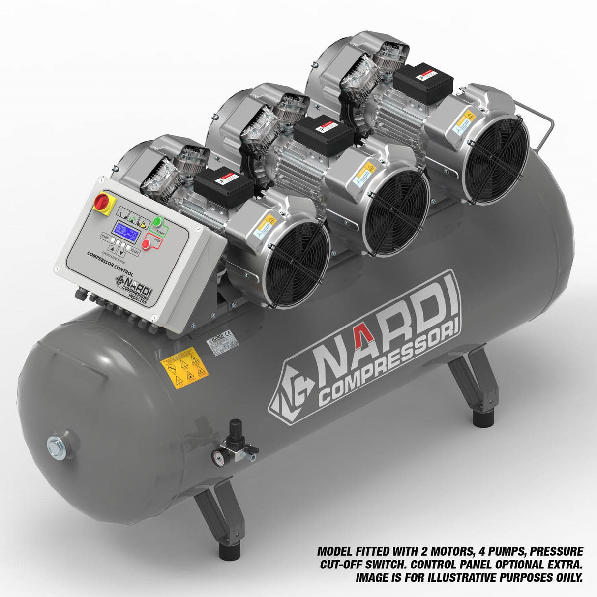 NARDI EXTREME MP 6HP 500ltr Compressor - IP-EXTMP50060
