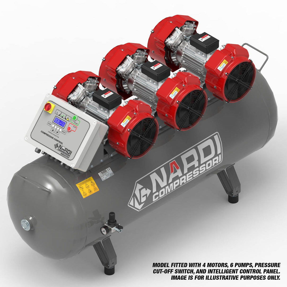NARDI EXTREME MP 9HP 500ltr 21BAR Compressor - IP-EXTMP5009021CP
