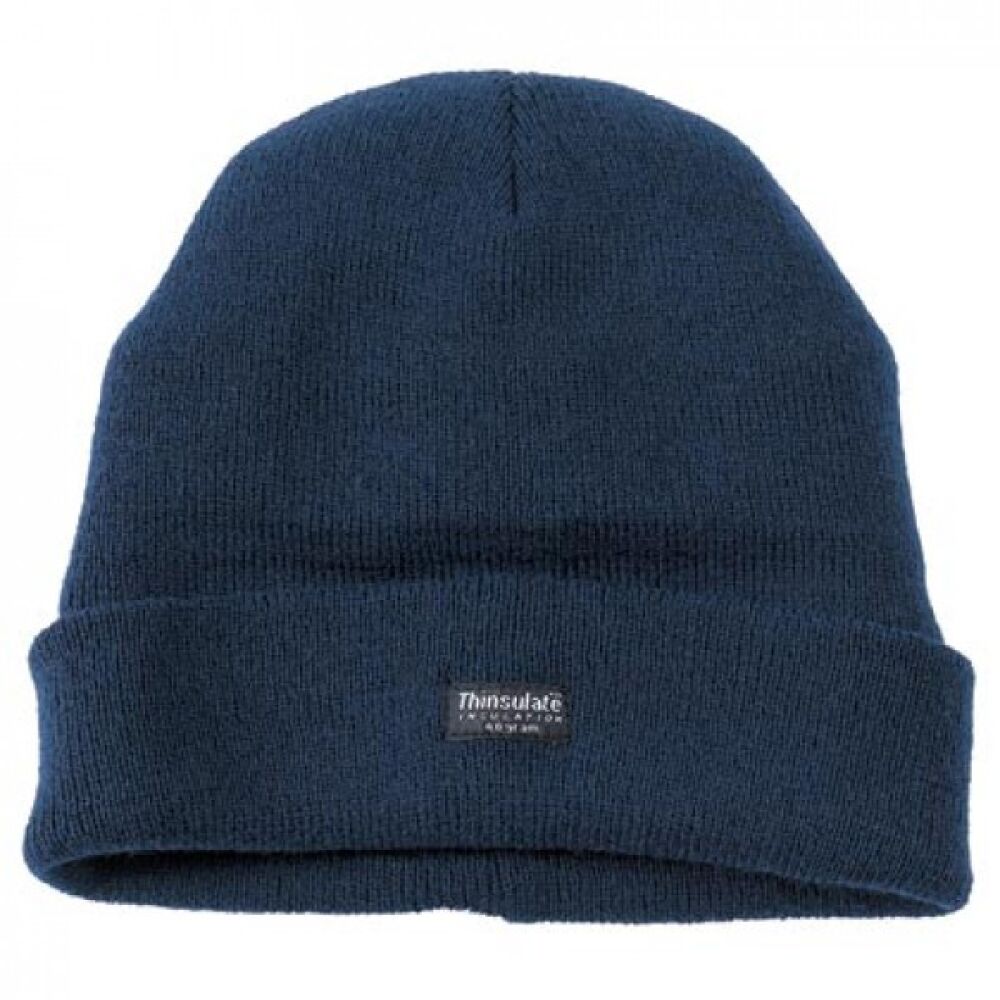 Thinsulate Knitted Ski Hat – Navy, Thermal Insulation & Stretch Fit | Winter Beanie (A368NAVY)