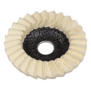 Sealey | Felt Flap Disc Ø115mm Ø22mm Bore - Pack of 5 - FFD5