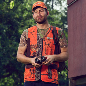 Fendt Hunting Gilet Signal Orange Camouflage with Cartridge Loops | X991025142