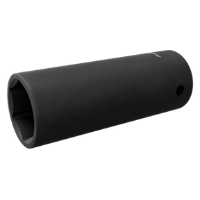 A deep Impact Socket 20mm by Sealey, with a 1/2" square drive, black cylindrical design, featuring a hexagonal interior and a hole on one end. Ideal for use with air impact wrenches.
