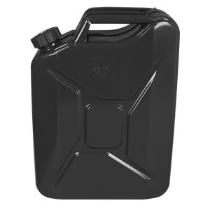 Sealey | Screw Cap Metal Jerry Can 20L - Black - JC20SCB