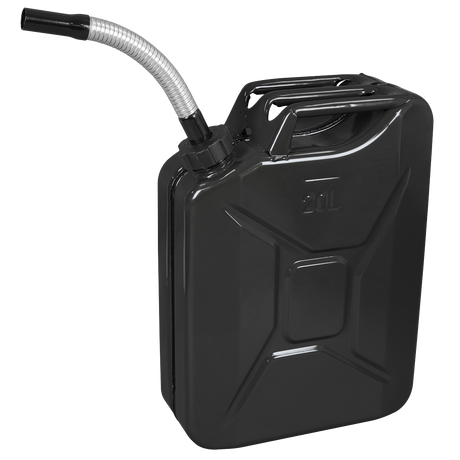 Sealey Screw Cap Metal Jerry Can 20L Black JC20SCB