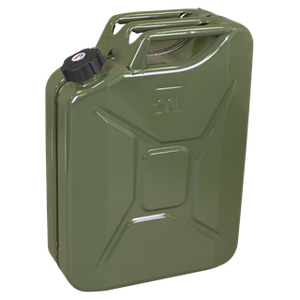 Sealey | Screw Cap Metal Jerry Can 20L - Green - JC20SCG