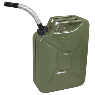 Sealey | Screw Cap Metal Jerry Can 20L - Green - JC20SCG