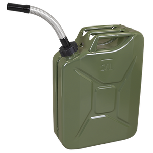 Sealey | Screw Cap Metal Jerry Can 20L - Green - JC20SCG