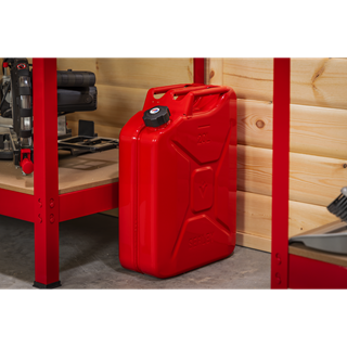 Sealey Screw Cap Metal Jerry Can 20L Red JC20SCR