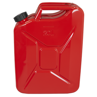 Sealey | Screw Cap Metal Jerry Can 20L - Red - JC20SCR