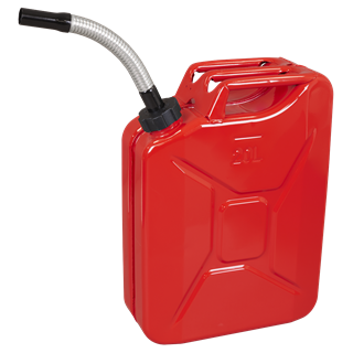 Sealey | Screw Cap Metal Jerry Can 20L - Red - JC20SCR