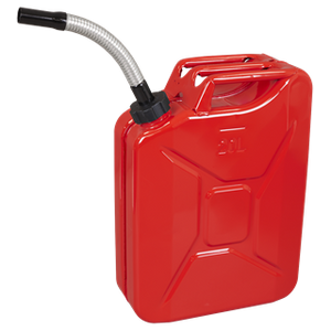 Sealey | Screw Cap Metal Jerry Can 20L - Red - JC20SCR