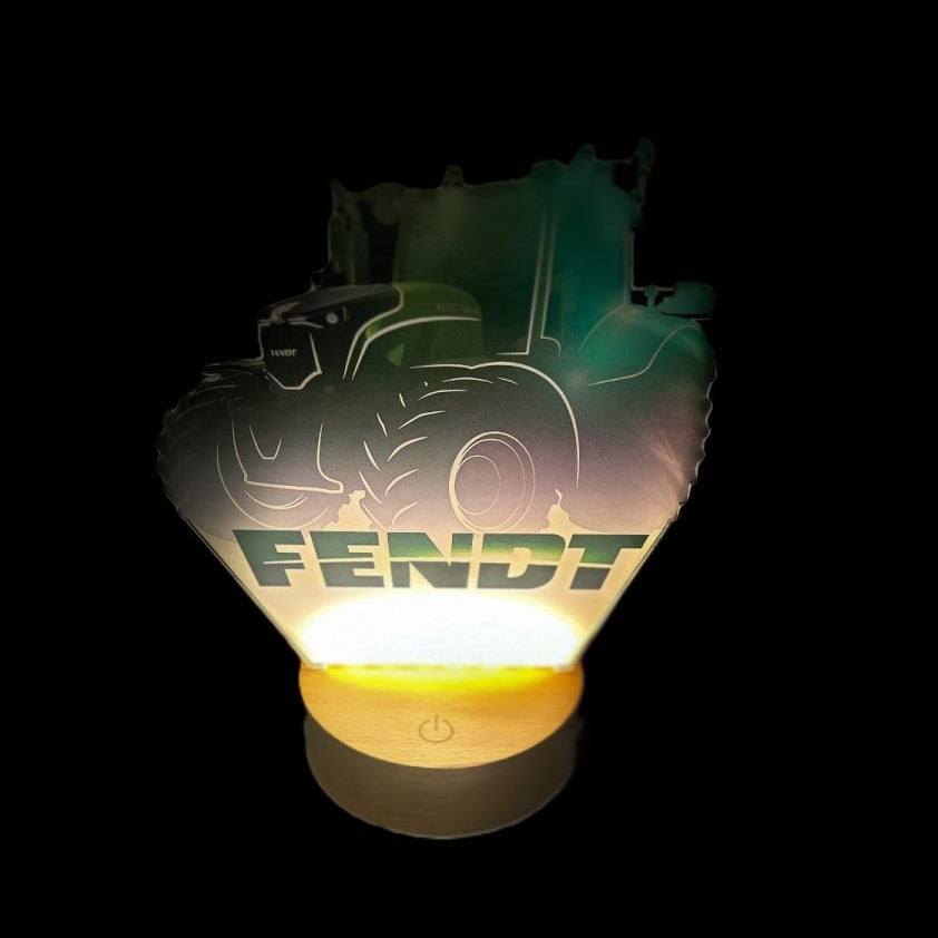 Fendt LED Desk Lamp with Wooden Optic Base | X991026381000
