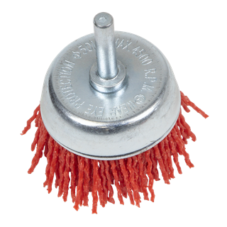 Sealey | Nylon Filament Cup Brush 50mm with 6mm Shaft - NFB50