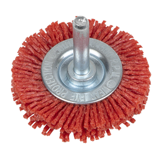 Sealey | 50mm Nylon Filament Circular Brush with 6mm Shaft - NFBC50