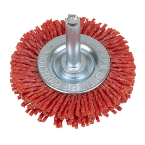 Sealey | 50mm Nylon Filament Circular Brush with 6mm Shaft - NFBC50