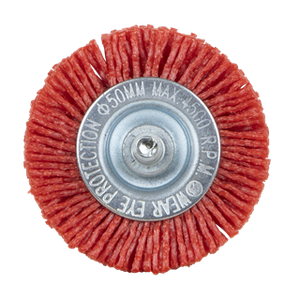 Sealey | 50mm Nylon Filament Circular Brush with 6mm Shaft - NFBC50