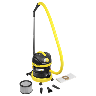 Sealey | BuilderVac® Wet & Dry Vacuum Cleaner 15L Stainless Steel Drum M Class Filtration 110V - PC150BV110V