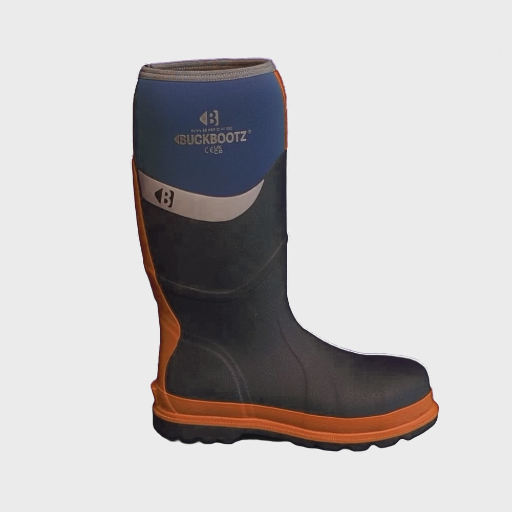 Buckler Safety Buckbootz Blue – Waterproof Steel Toe Work Boots | BBZ6000BL