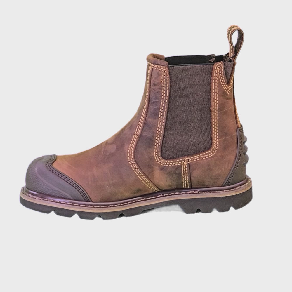 *STOCK CLEARANCE* - UK Size 13 - Buckler Safety Dealer Boot – Goodyear Welted Steel Toe Work Boots | B1990SM