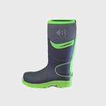 *STOCK CLEARANCE* - UK Size 6 & 7 - Buckler S5 High-Visibility Safety Wellington Boot – Grey/Green Waterproof Work Boots | BBZ8000GY/GR