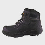 *STOCK CLEARANCE* - UK Size 12 & 13 - Buckler Buckshot Safety Boots – Black Waterproof Steel Toe Work Boots | BSH009BK