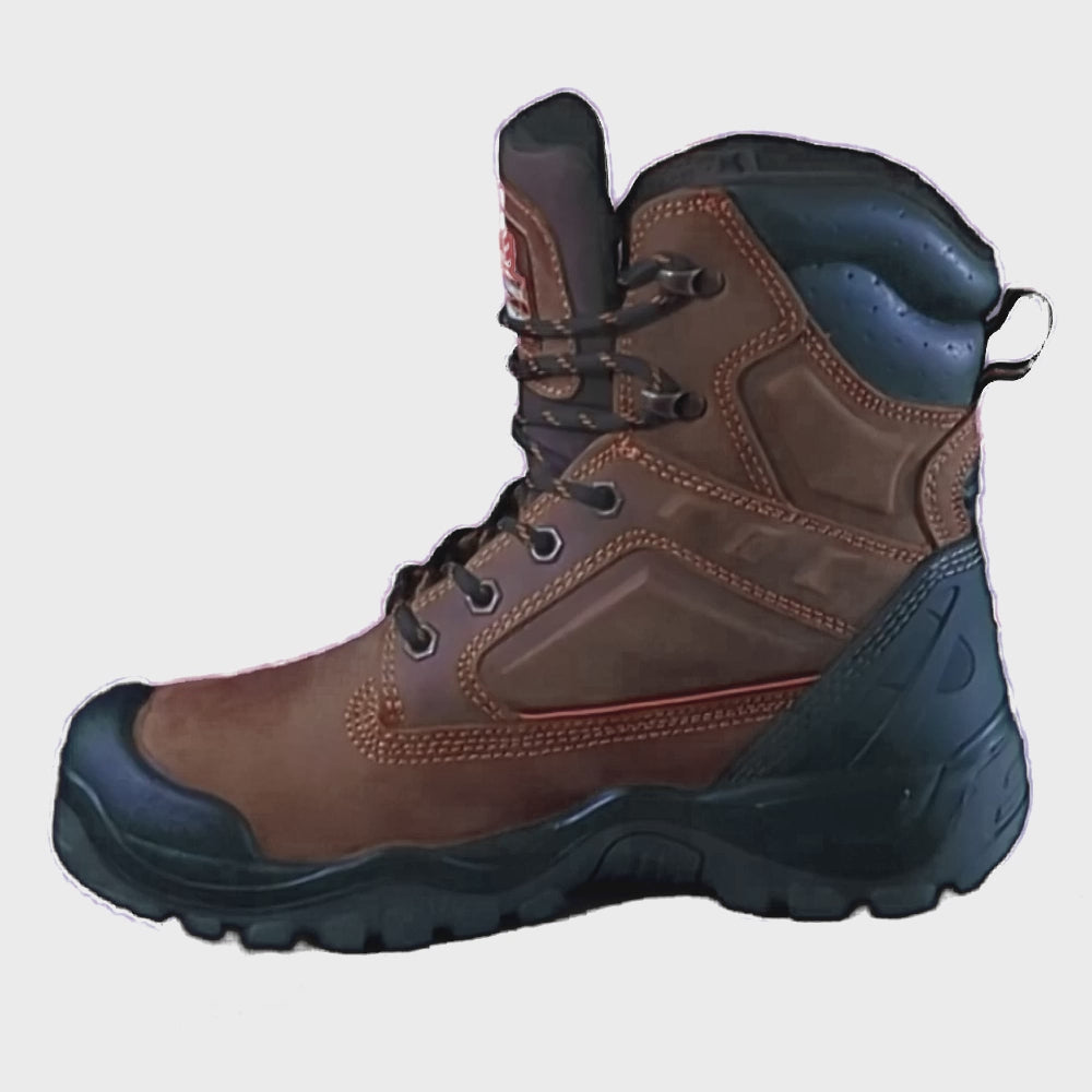 Buckler High Leg Waterproof Safety Boots – BSH011BR | Durable & S3 Rated