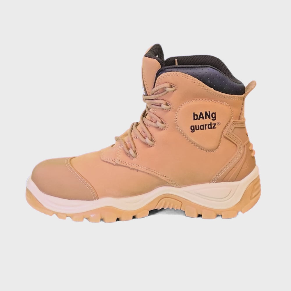 Buckler Safety Boots Waterproof Honey – BSH012HY | Lightweight & Durable Work Boots