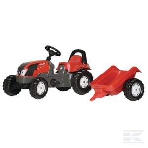 Pedal tractor with trailer, Valtra - R01252