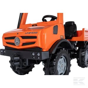 Pedal tractor, Mercedes Benz, Unimog Service vehicle, orange, from age 3, rollyUnimog by Rolly Toys - R038237