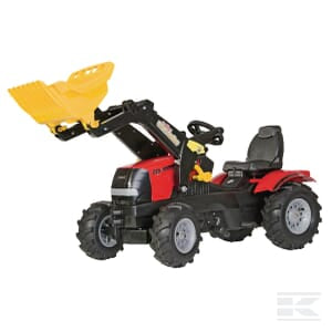 Pedal tractor with front loader, Case IH Puma, with pneumatic wheels, from age 3, rollyFarmtrac by Rolly Toys - R61112