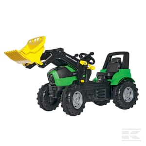 Pedal tractor with front loader, Deutz Fahr Agrotron, from age 3, rollyFarmtrac by Rolly Toys - R71003