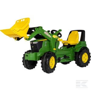 Pedal tractor, John Deere 7310R with front loader - R730034